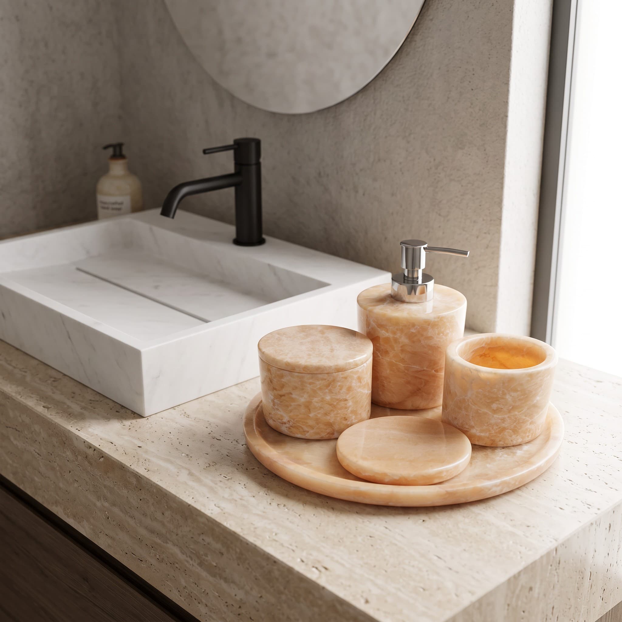 Honey Onyx 4-Piece Bath Set