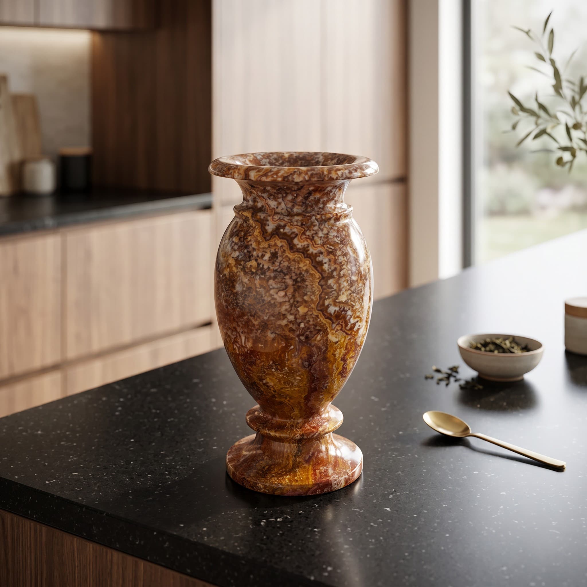 Rosso Onyx Vase