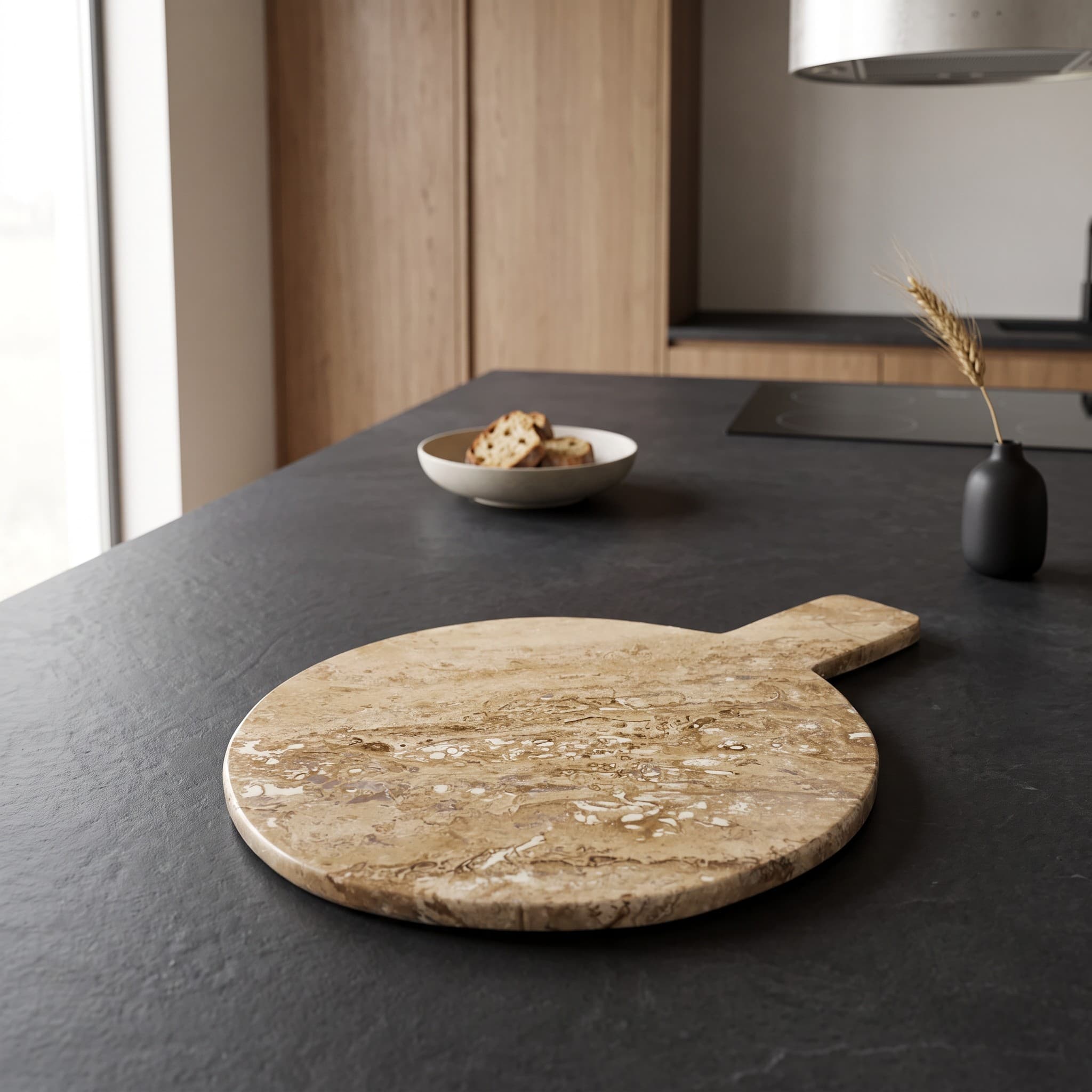 Classic Travertine Round Paddle Board