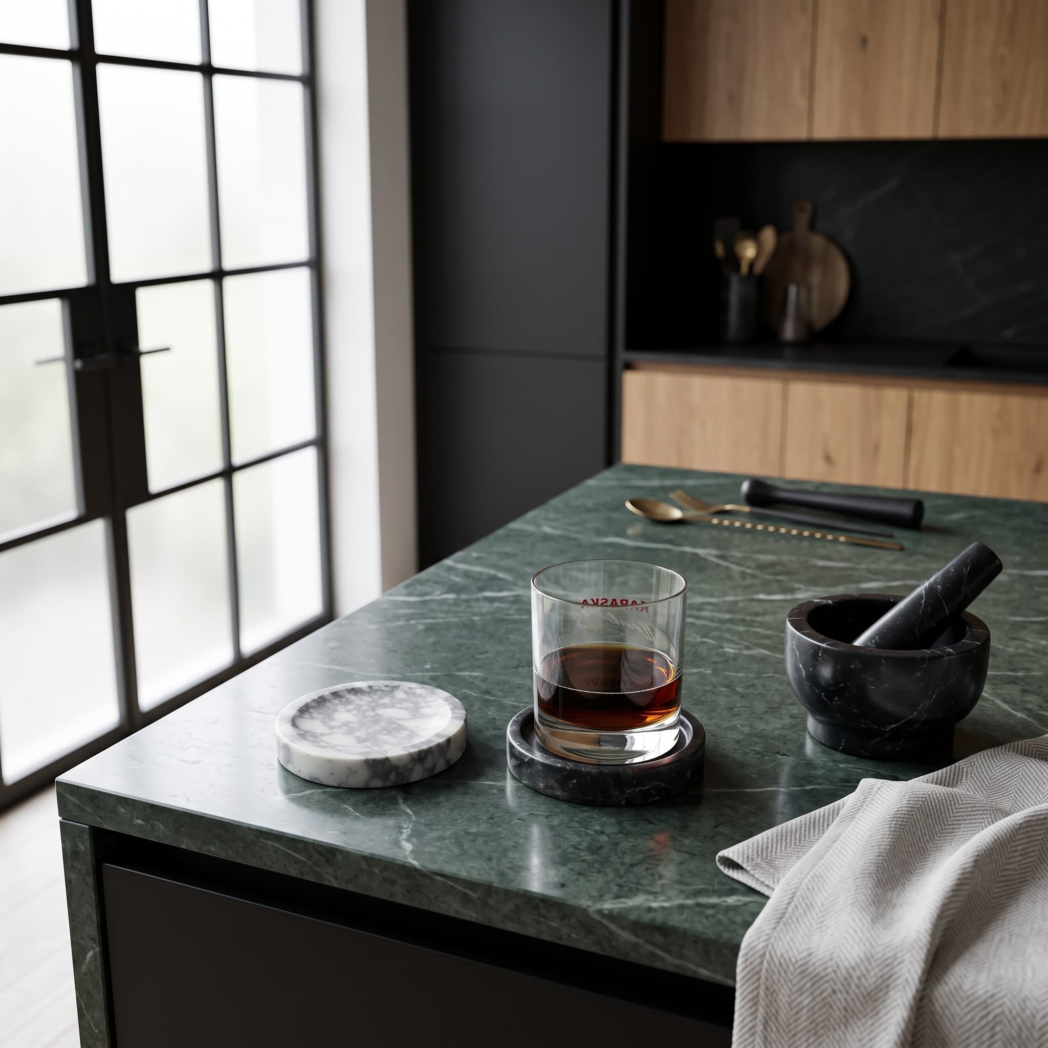 Pietra Grey Stone Accessory Duo with Mortar
